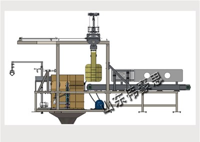 碳酸氫銨噸袋拆袋機 智能噸包拆包機工作中